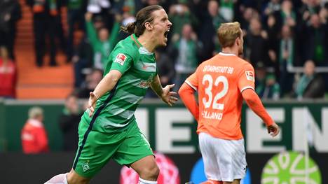 Max Kruse (l.) erzielte beide Treffer für Bremen