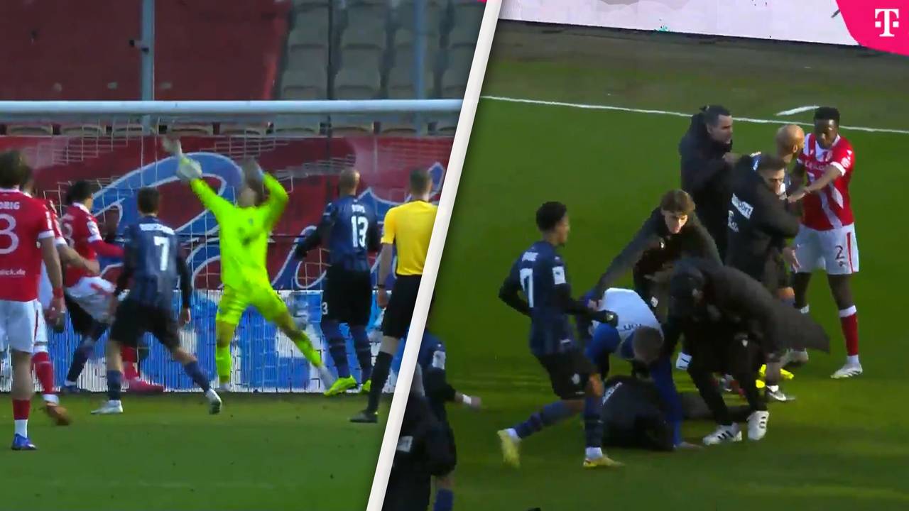 Emotionen kochen hoch! Verrückter Tor-Klau in der 3. Liga
