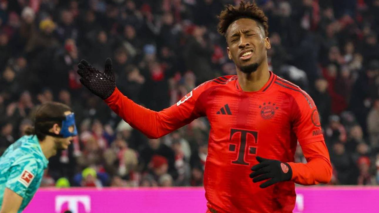 Kingsley Coman ärgert sich über eine vergebene Großchance