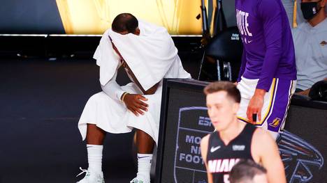 LeBron James gab mit den L.A. Lakers Spiel 3 gegen die Miami Heat ab