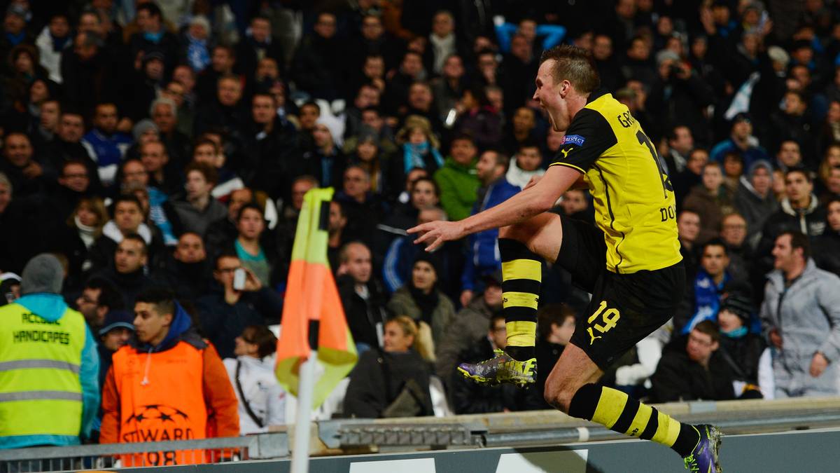 Im Dezember 2013 sorgt Großkreutz für den 2:1-Siegtreffer gegen Olympique Marseille und katapultiert den BVB damit ins Achtelfinale der Champions League. Im Viertelfinale ist dann gegen Real Madrid Endstation
