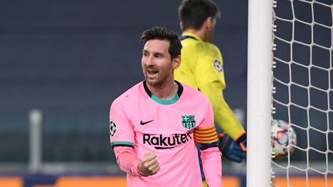 Lionel Messi traf in Turin per Elfmeter für den FC Barcelona