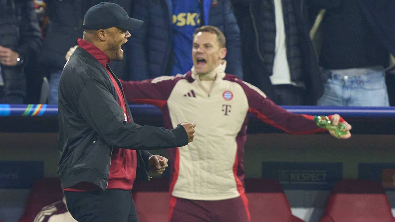 Vincent Kompany jubelt über das 4:2 von Harry Kane gegen Dinamo Zagreb