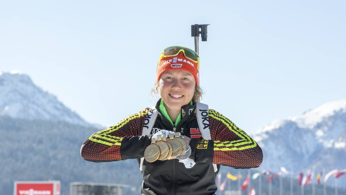 Bei der WM 2017 gewinnt Laura Dahlmeier fünf Goldmedaillen