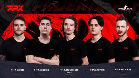 Eingespieltes Team: Das ehemalige GODSENT-Roster geht jetzt für FPX an den Start 