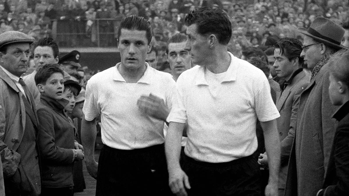 Fritz und Ottmar Walter im Trikot des 1. FC Kaiserslautern