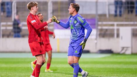 Daniel Peretz (r.) stand im Tor der Bayern-Amateure