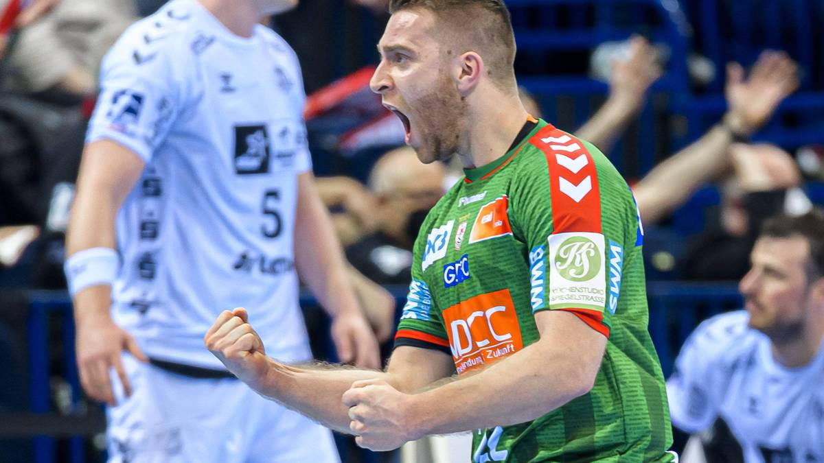 Handball Lukas Mertens vom SC Magdeburg mit Titel-Ansage gegen THW Kiel vor DHB-Supercup