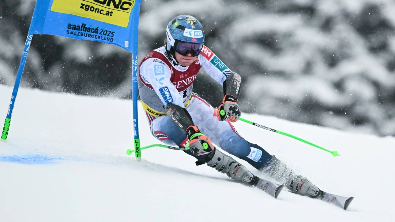 Überraschende Führung im Riesenslalom