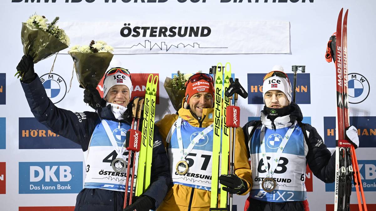 Philipp Nawrath hat beim Saisonauftakt in Östersund seinen ersten Weltcupsieg gefeiert