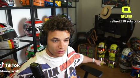 Formel1-Fahrer Lando Norris leistet sich einen üblen Versprecher in einem Twitch-Livestream. Ausgerechnet sein britischer Landsmann Lewis Hamilton ist der Leidtragende.