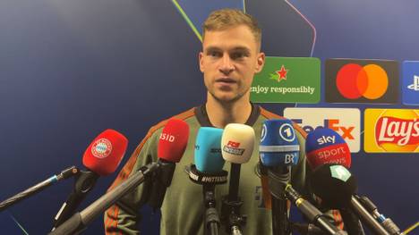 Joshua Kimmich äußert sich nach dem Champions-League-Spiel in Paris zur Roten Karte für Luis Díaz und schildert seine Eindrücke.