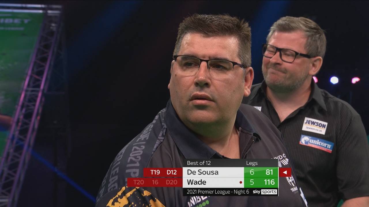 Darts Premier League: Jose de Sousa besiegt James Wade mit 7:5