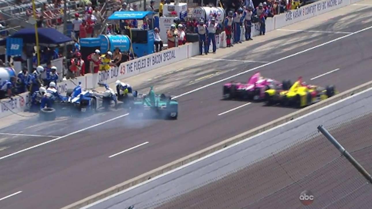 Indy 500 von Boxen-Unfall überschattet