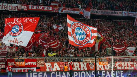 Fans des FC Bayern in der Champions League