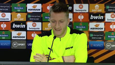 Borussia Dortmund hat immer wieder mit stark schwankenden Leistungen zu kämpfen. Vor dem Spiel gegen die Glasgow Rangers in der Europa League zeigt sich Reus ratlos.