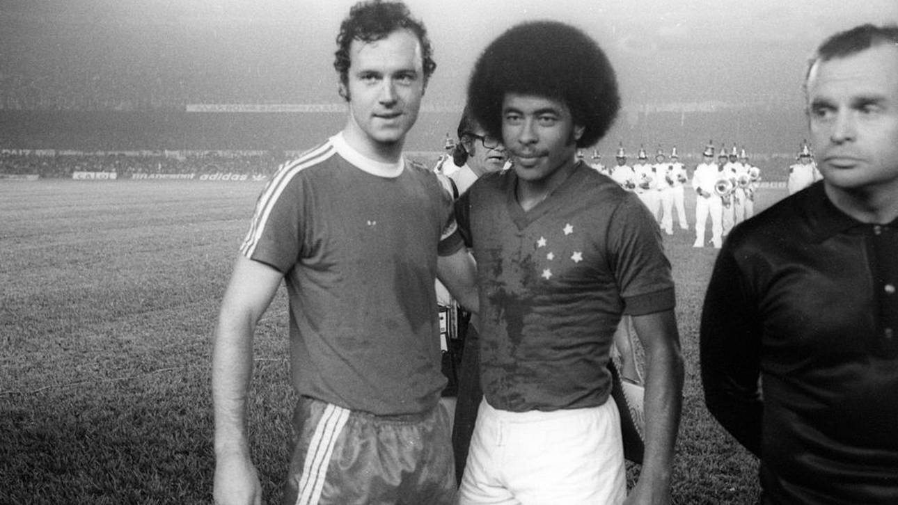 Franz Beckenbauer und Jairzinho rund um das Duell 1976