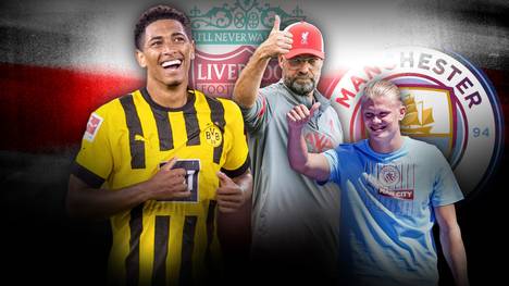 Jude Bellingham von Borussia Dortmund gehört zu den größten Talenten im modernen Fußball. Kein Wunder, dass nach den zuletzt wieder einmal überragenden Leistungen in der Champions League, große Klubs reihenweise Schlange stehen. Der FC Liverpool mit Ex-BVB Trainer Jürgen Klopp, Real Madrid und Manchester City wollen den talentierten Engländer unbedingt verpflichten.