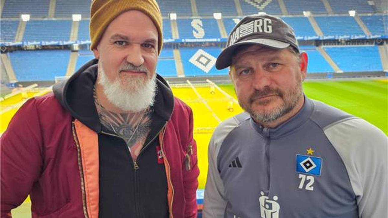 SPORT1-Reporter Reinhard Franke traf HSV-Trainer Steffen Baumgart zum Interview