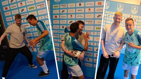Im Rahmen seines KDB-Cups in Belgien wird ManCity-Star Kevin de Bruyne von dem bekannten belgischen Freestyler Martijn Debbaut böse ausgedribbelt.