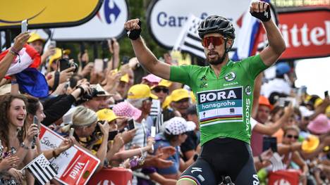 Peter Sagan feiert seinen zweiten Etappensieg bei der diesjährigen Tour de France