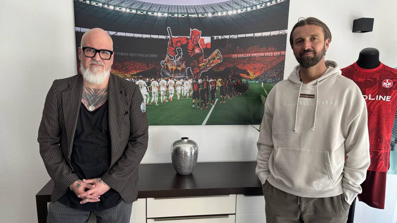 Reinhard Franke (l.) und FCK-Geschäftsführer Thomas Hengen (r.)