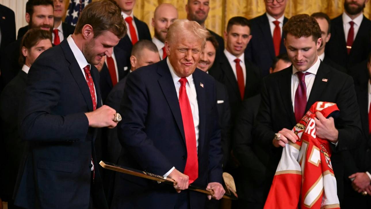 Trump-Provokation vor Eishockey-Spiel