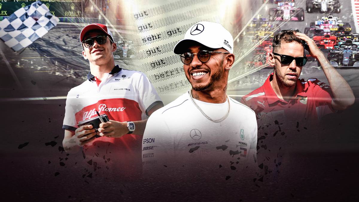 Nach zwölf von 21 Saisonrennen geht die Formel 1 in die Sommerpause. In der Gesamtwertung liegt Weltmeister Lewis Hamilton vor Sebastian Vettel. SPORT1 verteilt die Halbzeit-Zeugnisse
