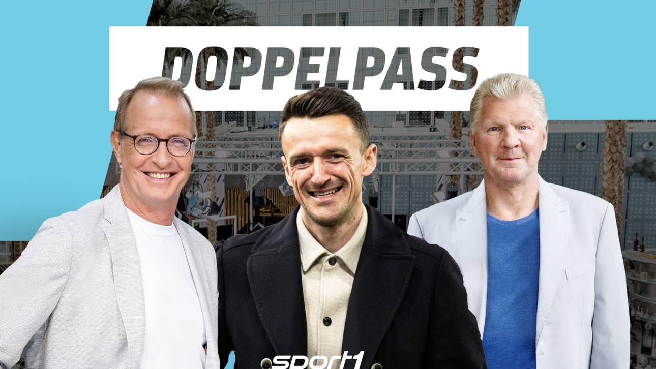 Christian Gentner (M.) ist am Sonntag zu Gast im Doppelpass und diskutiert mit Moderator Florian König (l.) sowie SPORT1-Experte Stefan Effenberg
