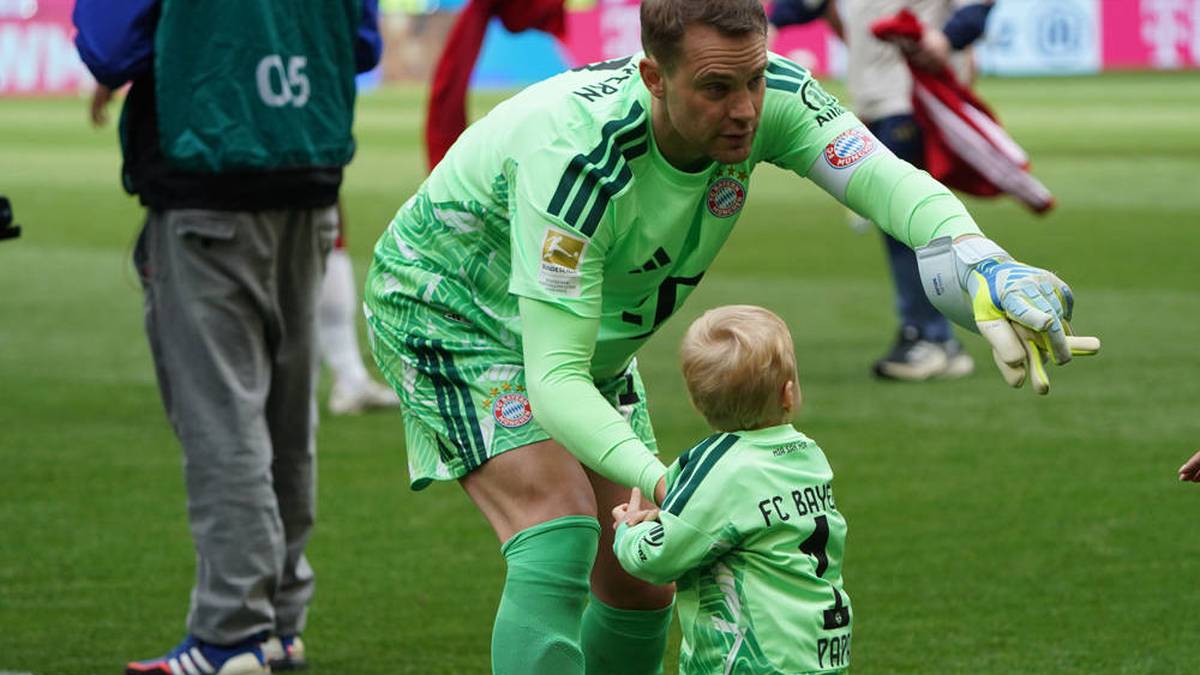 Neuer feiert mit Nachwuchs