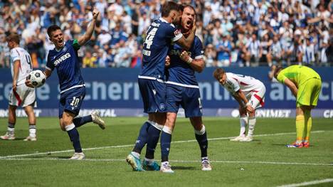 Karlsruhe gewann den Saiosn-Auftakt in die 2. Liga 