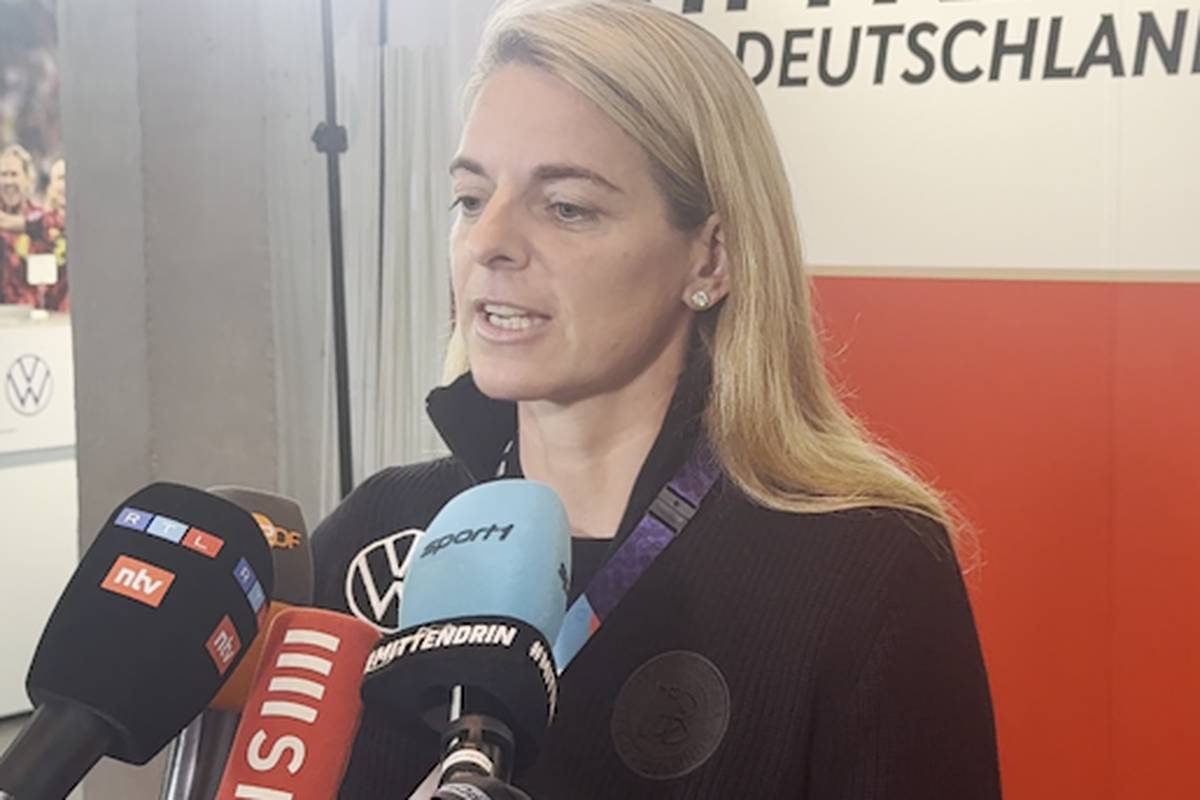 DFB-Sportdirektorin Nia Künzer spricht über die Nationalmannschaft Frankreichs, auf die die DFB-Frauen im Viertelfinale der EM treffen werden.