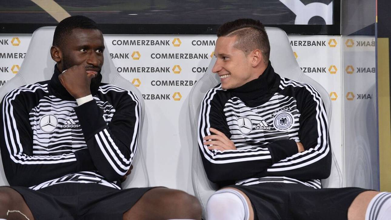 Rüdiger und Draxler 2018 beide im Trikot der deutschen Nationalmannschaft