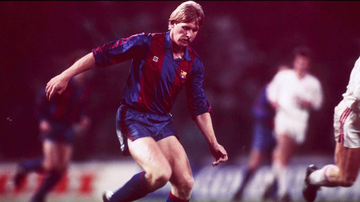 BERND SCHUSTER (1980-1988): Der "blonde Engel" war ein begnadeter Techniker, galt aber auch als Charakterkopf. Als Kapitän war er einer der Leader der Mannschaft. Seine Titelausbeute im Barca-Trikot kann sich sehen lassen