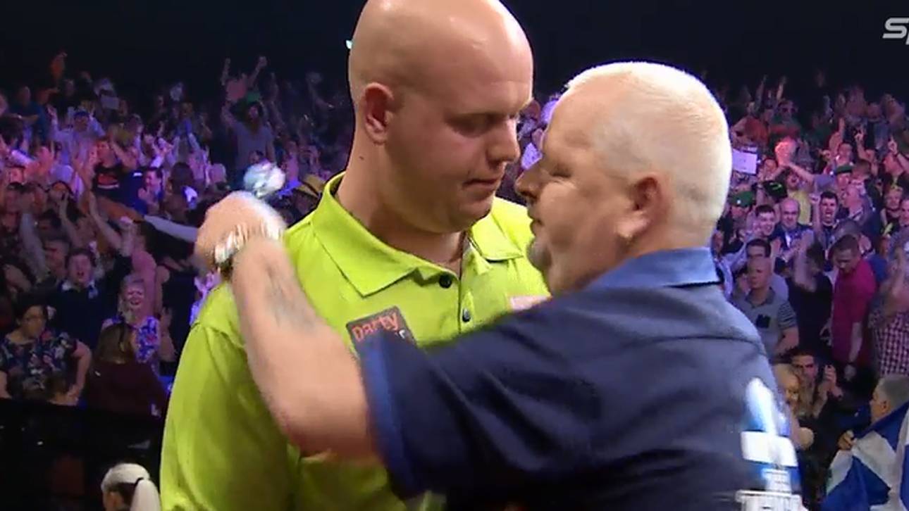 Im Finale von Dublin entthronte Robert Thornton (r.) Michael van Gerwen