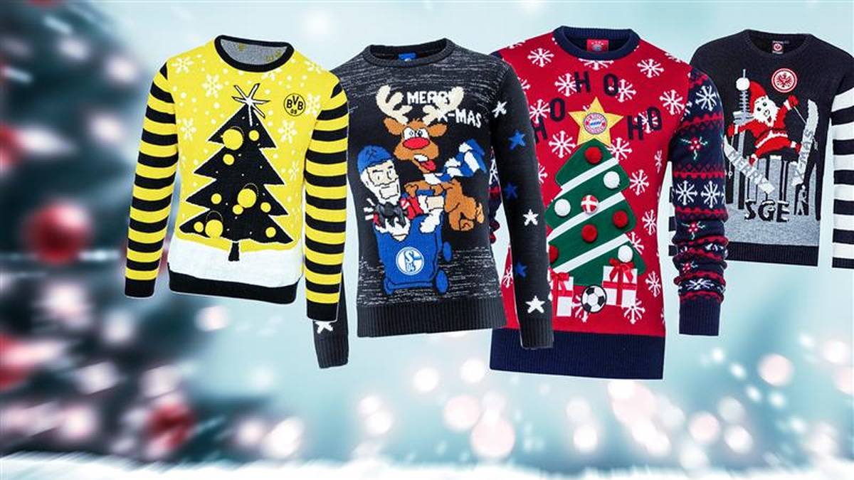 Die Ugly Christmas Sweater der Bundesliga-Klubs