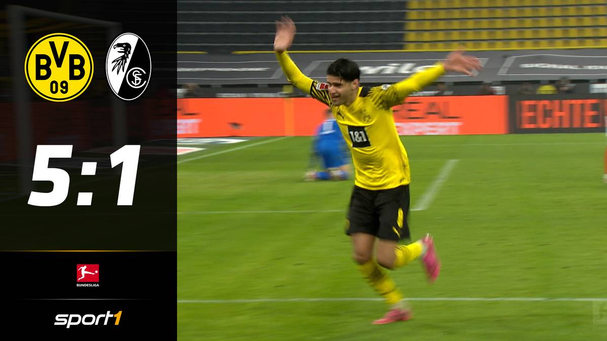 Borussia Dortmund - SC Freiburg (5:1): Tore und Highlights | 1. Bundesliga