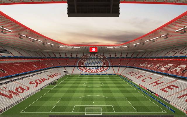 Fc Bayern Beginnt Mit Umbau Der Allianz Arena Treppen In Rot Gestrichen