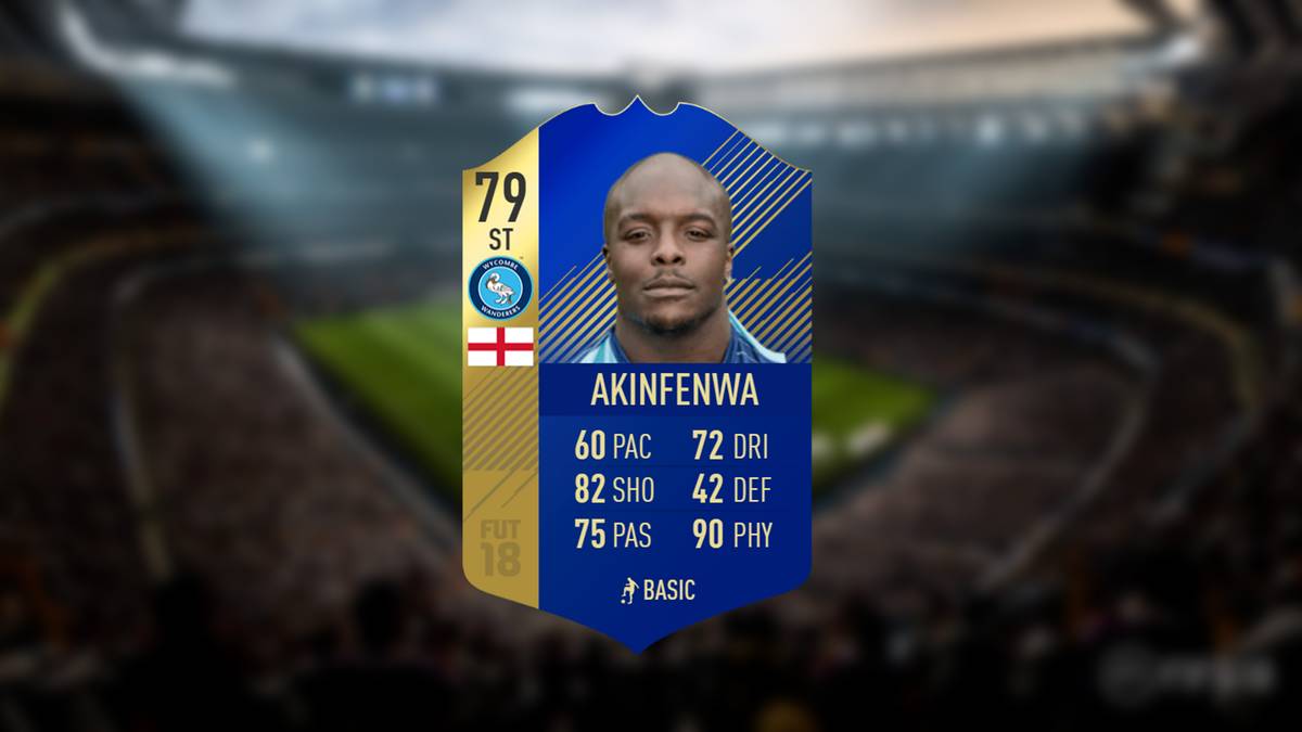 Adebayo Akinfenwa 79 – Wycombe Wanderers