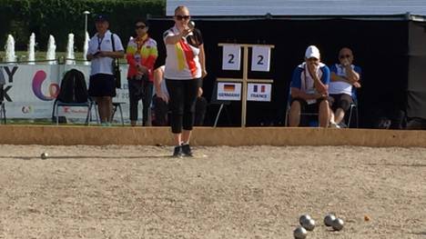 Das deutsche Petanque-Duo feierte bei den World Games einen Sieg gegen Frankreich