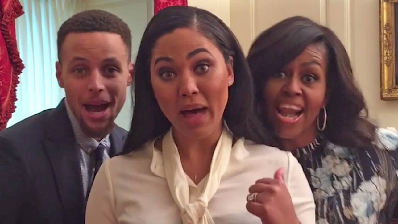 Die Currys singen im Weißen Haus