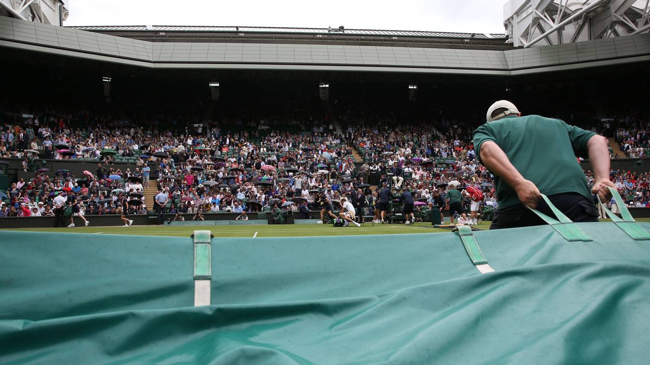 Regen sorgt für Rarität in Wimbledon