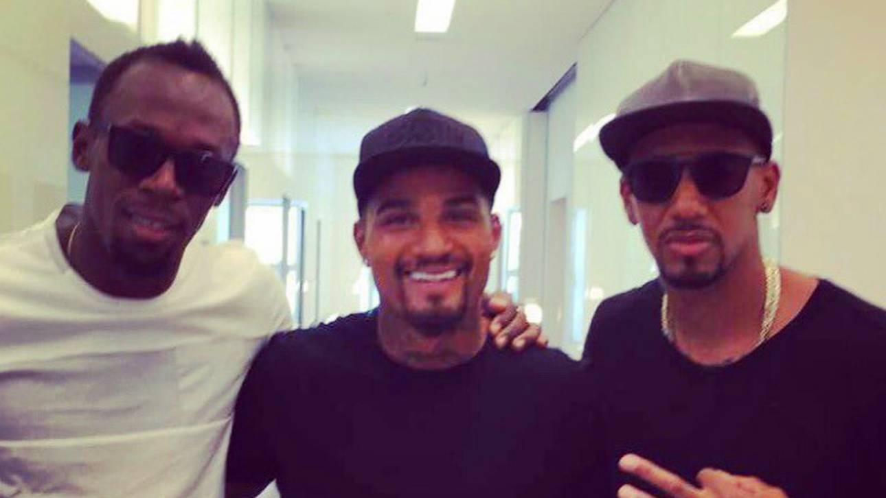 Jerome Boateng trifft Bruder und Bolt