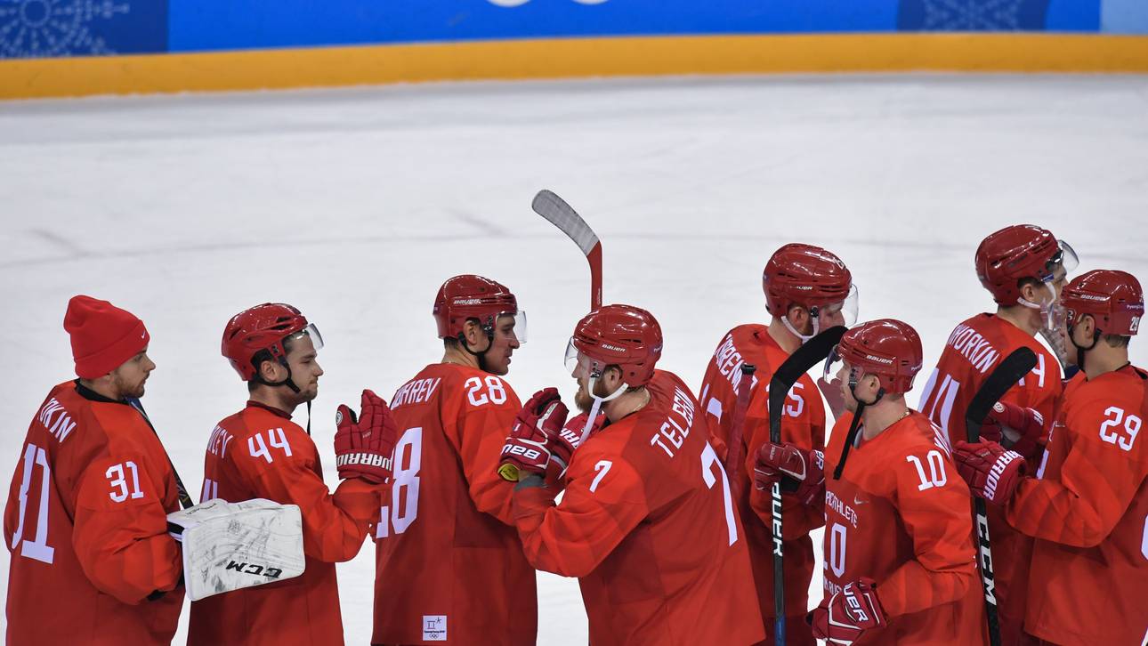 Eishockey: Russen im Viertelfinale