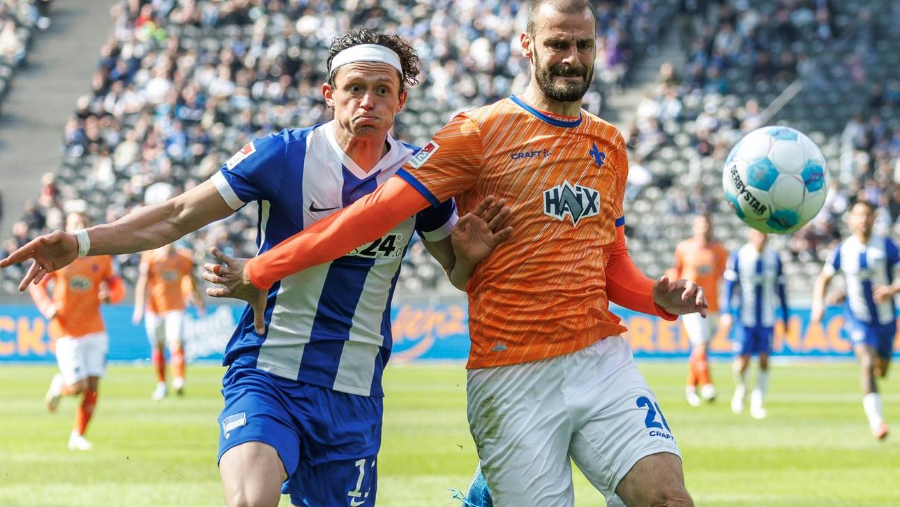 Siegesserie gerissen: Hertha holt Punkt gegen Darmstadt