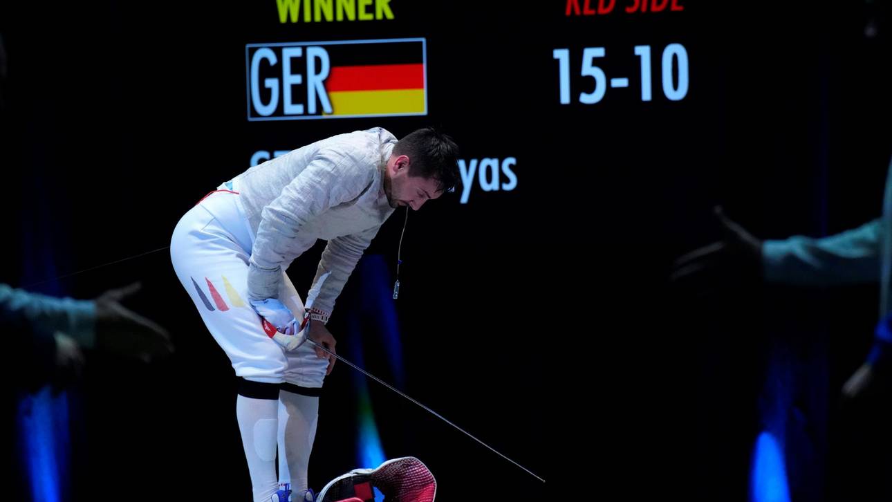 Fechter am Tiefpunkt