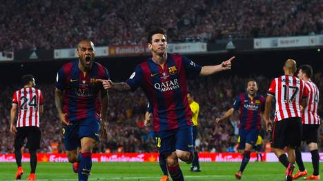 Lionel Messi traf doppelt für Barca
