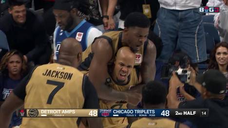 In Woche 1 der BIG3-Saison 2025 treffen die Detroit Amps auf die Chicago Triplets. Hier gibt's die Highlights im Video.