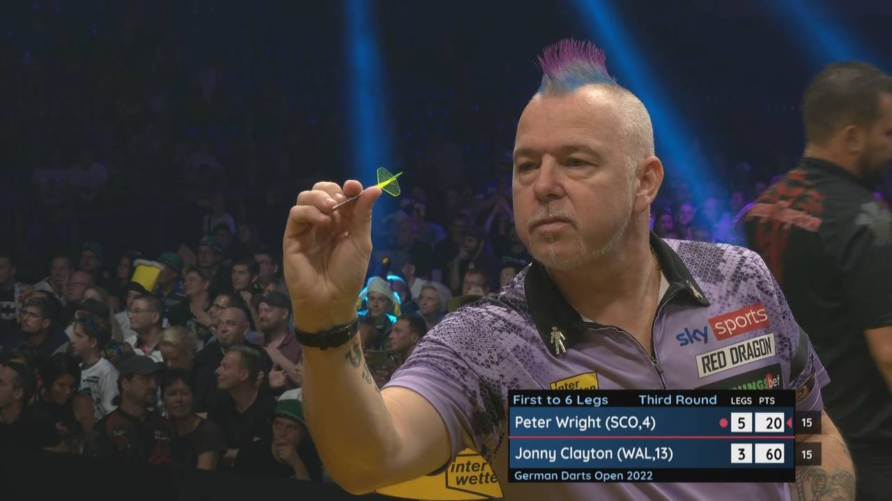 German Open: Peter Wright schlägt Jonny Clayton 6:3