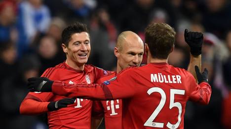 Robert Lewandowski und Thomas Müller vom FC Bayern